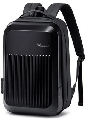 REDHORNS Waterproof Oxford Fabric Backpack with USB Port Bag For Office, College, Travel 35 L Laptop Backpack(Black)