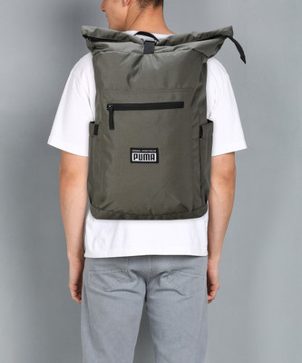 PUMA Rolltop Backpack V2 18 L Laptop Backpack(Green)