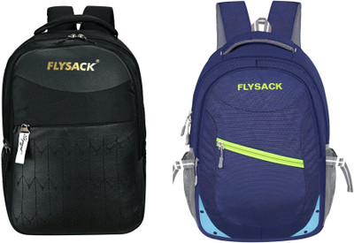 FLYSACK Everyday Versatile Casual Durable Stylish Multi-Purpose Classic Backpack 35 L Backpack(Black, Blue)