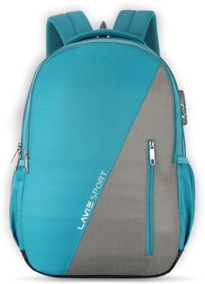 Lavie Sport Diagonal Anti-Theft 36 L Laptop Backpack(Blue, Grey)