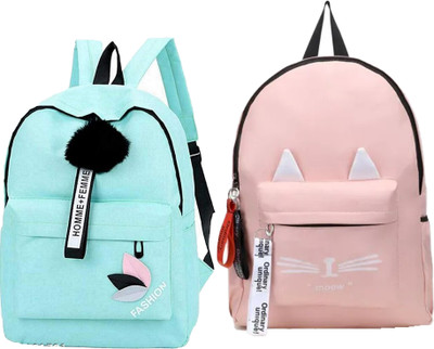 Zenvault Trendy Casual College Backpacks, Designer School/College/Picnic Bag 12 L Backpack(Pink)