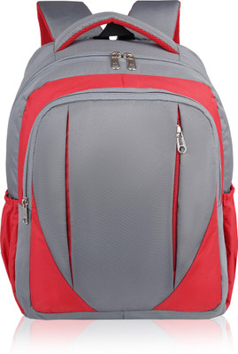 PREVAILER Water-Resistant Backpack for School, College, Travel & Casual Daily Use 30 L Laptop Backpack(Red, Grey)