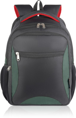 PREVAILER Water-Resistant Backpack for School, College, Travel & Casual Daily Use 30 L Laptop Backpack(Grey, Green)