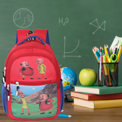 Dcmr School Backpack Character Printed School Bags Lightweight Multicolor 25 L Backpack(Red)