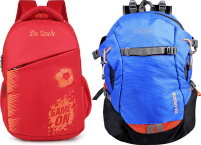 Da Tasche DISTINCT 45L 45 L Laptop Backpack(Blue, Red)