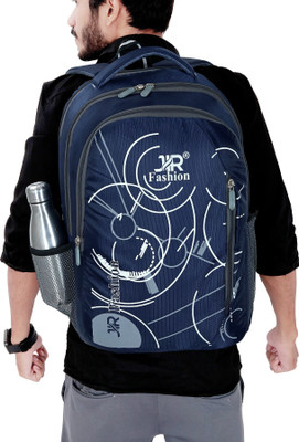 jir fashion Waterproof Casual Trendy Print College School Bag Men Women 30 L Laptop Backpack(Blue)