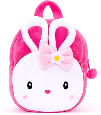 Aveek Soft Plus Rabbit White School Bag For Kids Soft Plush Backpack For Small 10 L Backpack(Pink)
