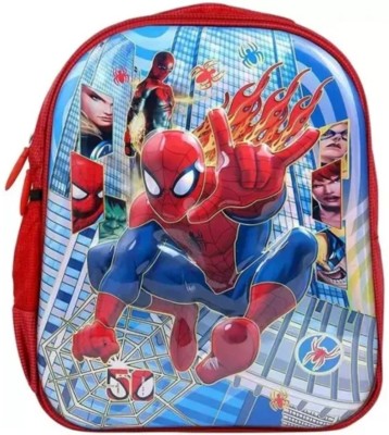 Kshyam Spiderman 3D School Bag & Backpack Prep Play Nursery KG class upto 5 yrs 18 L Backpack(Pink, Multicolor, Red, Blue)