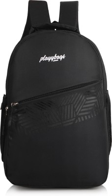 PLAYYBAGS BOSS-2 MEDIUM 25 L Laptop Backpack ,College, Office backpack 25 L Laptop Backpack(Black)