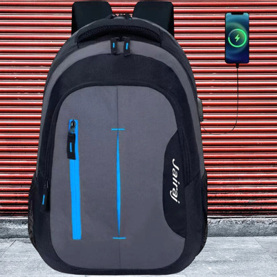 HouseOfCommon backpack bag laptop bag school backpag(18*14) 36 L Laptop Backpack(Black, Grey)