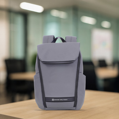 SWISS MILITARY GAZEBO 15.6 Screen Sleeve Laptop Compartment Key Chain Holder & Sunglass Holder 21 L Laptop Backpack(Grey)
