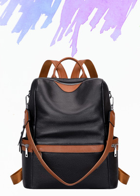 HouseOfCommon Women's Fashion Backpack Purses Multipurpose Design Handbags and Shoulder Bag 25 L Backpack(Black)