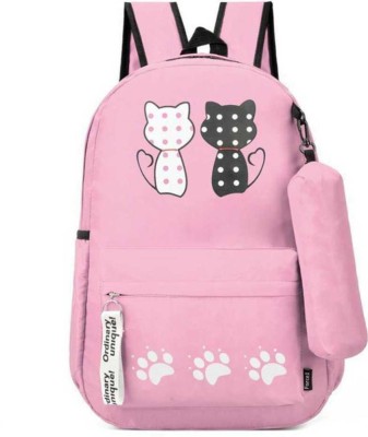 Flamebird pink double cat4r_10 20 L Backpack(Pink)