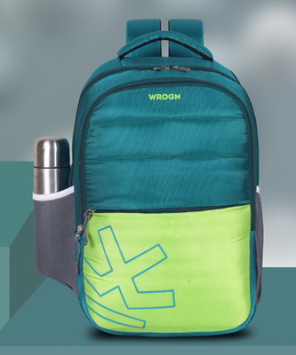 WROGN SQAURISH PATACHES 35 L Laptop Backpack(Green)