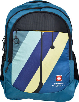 SWISS MILITARY Stylish 25L Laptop Backpack with 15.6 Inch Laptop Compartment-TEAL 25 L Backpack(Blue)