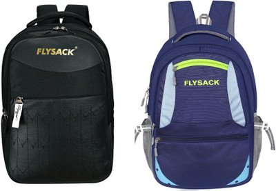 FLYSACK Everyday Versatile Casual Durable Stylish Multi-Purpose Classic Backpack 35 L Backpack(Black, Blue)