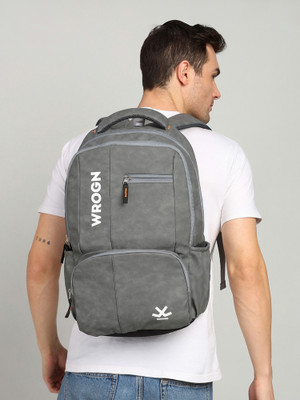 WROGN CHESH Unisex Bag with rain cover Office/School/College/BusinessE-35L 35 L Laptop Backpack(Grey)