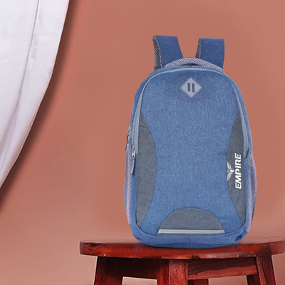 EMPIRE Casual Polyester Laptop Travel Office College School Unisex Backpack 35 L Laptop Backpack(Blue)