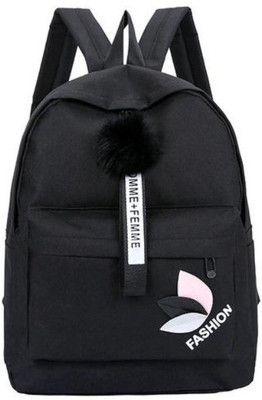 ARK FASHION RC_black_backpack05 12 L Laptop Backpack(Black)