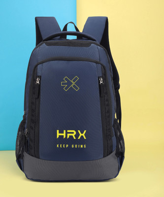 HRX by Hrithik Roshan Anti-Theft Pocket with Rain Cover 32 L Laptop Backpack(Blue, Grey)