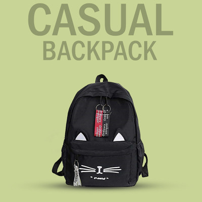 ARK FASHION KAALA CAT@@-1_4 20 L Backpack(Black)