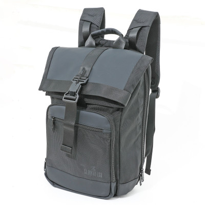 The CLOWNFISH Outpost Series Expandable Laptop Bag 28 L Backpack(Black)