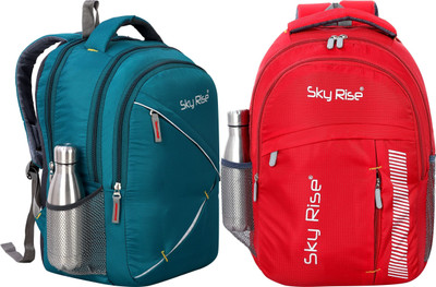 SKY RISE backpack32 35 L Laptop Backpack(Red, Blue)
