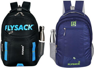 FLYSACK Everyday Versatile Casual Durable Stylish Multi-Purpose Classic Backpack 35 L Backpack(Black, Blue)