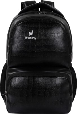 IMPEX High Quality Vegan Leather Laptop Backpack for Office/Collage/School 35 L Laptop Backpack(Black)