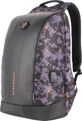 Arctic Fox Slope Trisiac Printed Anti-Theft 23 L Laptop Backpack(Black)