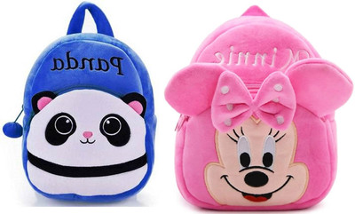 Bluemoon Minnie And Blue Panda Bag 11 L Backpack(Multicolor)