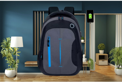 JairaJ backpack bag laptop bag school backpag(20*14) 38 L Laptop Backpack(Blue, Black)