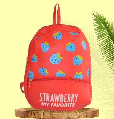 JG Shoppe Strawberry 1.15 L Backpack(Red)