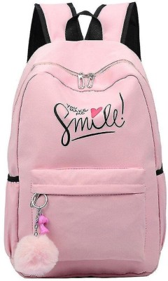 khatushyam collection SMILE-PRINT-1PC_19 30 L Backpack(Pink)