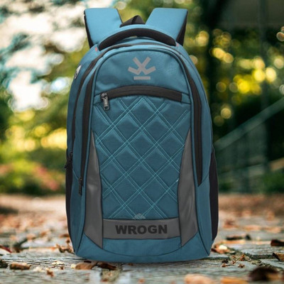 WROGN Laptop Backpack 38 L Laptop Backpack(Blue, Grey)