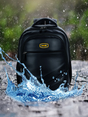 NGR FASHION Leather for Travel/College/Office 50 L Laptop Backpack(Black)