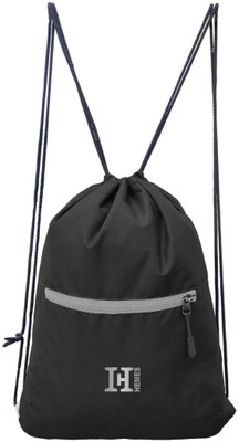 H-Hemes HLogo-DS-Black-GreyZip_15 12 L Backpack(Black, Grey)