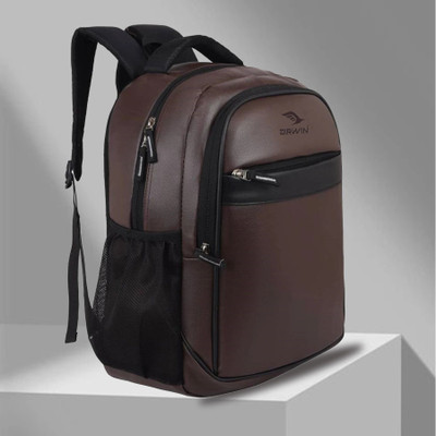 Airwin Premium Leather Backpack Stylish & Durable Perfect for Work, Travel & Daily Use 28 L Laptop Backpack(Brown)