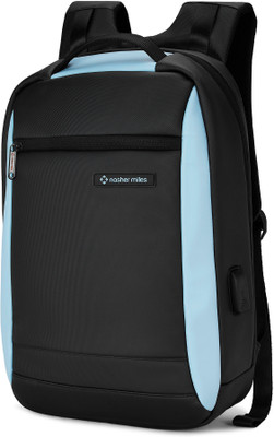 NASHER MILES Madison Laptop Backpack for Men & Women|Ideal For Office |22L,Black Blue 22 L Laptop Backpack(Blue)