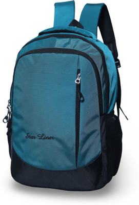 Starliner Peak Water-Resistant Backpack for Daily Use College Office Study and Travel 30 L Laptop Backpack(Blue, Black)