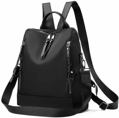 JAISOM Medium 15 L College Bag Backpack School Bag Office Bag For Girls women(Black) 13 L Backpack(Black)