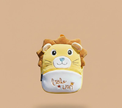 UDHNA Soft & Sassy: Yellow Lion Mini-Backpack 12 L Backpack(Yellow)
