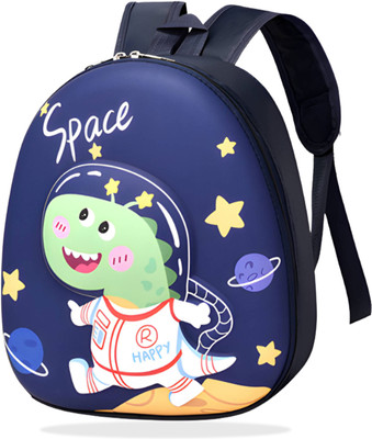 Bembika Kindergarten Cute Cartoon Kids School Bag for Boys and Girls, Toddler-Astro Dino 9 L Backpack(Black)