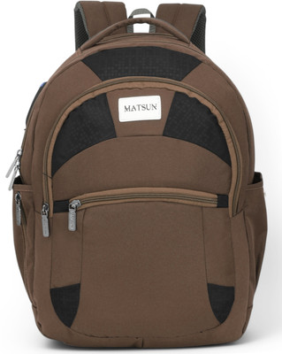Matsun Unisex WaterResistant School Backpack - Water-Resistant | Durable & LightWeight 55 L Backpack(Brown)