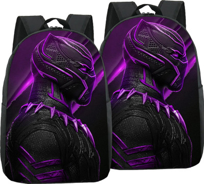 khatushyam collection A_PANTHERPRPL-2PC_abc 30 L Backpack(Black, Purple)