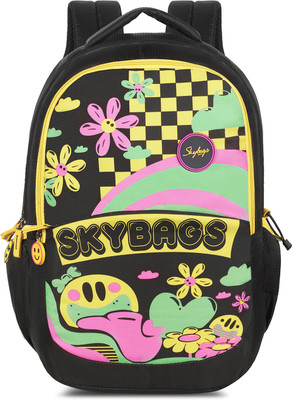 SKYBAGS KLAN PLUS 07 SCHOOL BACKPACK BLACK 32 L Backpack(Black)