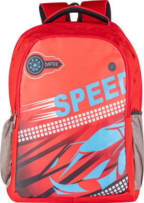 dafter Printed Casual college Backpack With Many Compartments 35 L Laptop Backpack(Red)