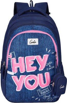 Genie YOU 36L Navy Blue School Backpack With Premium Fabric 36 L Backpack(Blue)