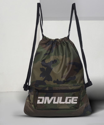 divulge Thunder Drawstring bag Daypack, Sports bag, Gym bags yoga bag With Zip pocket 18 L Backpack 18 L Backpack(Khaki)
