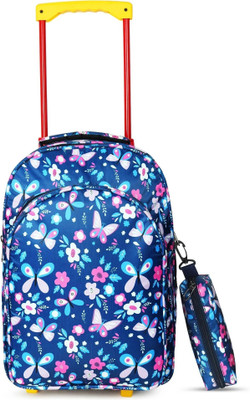 Glacier Backpack Trolley With 2 Wheels | Soft Polyester Bags With 4 Main Compartments 30 L Trolley Backpack(Blue)